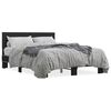 vidaXL Bettgestell Schwarz 120x190 cm Holzwerkstoff und Metall