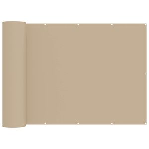 vidaXL Balkon Sichtschutz 150 x 300 cm Stoff mit PU-Beschichtung Beige