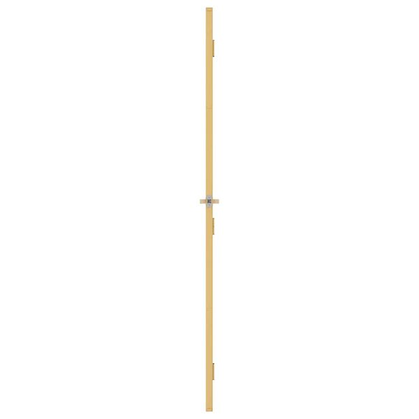 vidaXL Innentür Schlank Golden 76x201,5 cm Hartglas und Aluminium