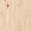 vidaXL Esstisch Natur 80 x 80 x 75 cm Massives Kiefernholz
