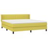 vidaXL Boxspringbett mit Matratze Gr&uuml;n 160x200 cm Stoff