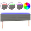 vidaXL LED Kopfteil Dunkelgrau 180x5x78/88 cm Stoff