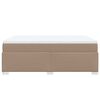 vidaXL Boxspringbett Matratze Cappuccino-Braun 140x190cm Kunstleder