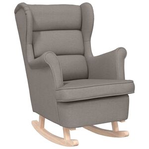 vidaXL Schaukelsessel Taupe 74x90x102 cm Stoff