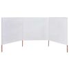 vidaXL 3-teiliges Windschutzgewebe 400 x 80 cm Sandwei&szlig;