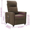 vidaXL Massagesessel Braun Stoff
