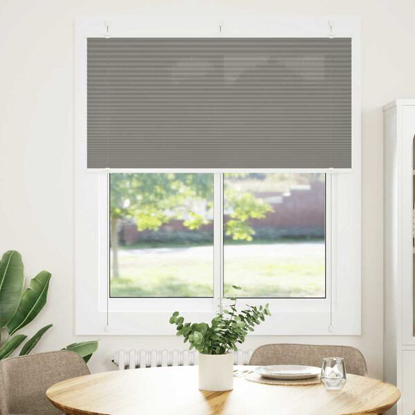 vidaXL Plissee Anthrazit 120x150 cm Stoffbreite 119,4 cm Polyester