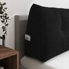 vidaXL R&uuml;cken Kissen Schwarz 180 x 24 x 50 cm Stoff