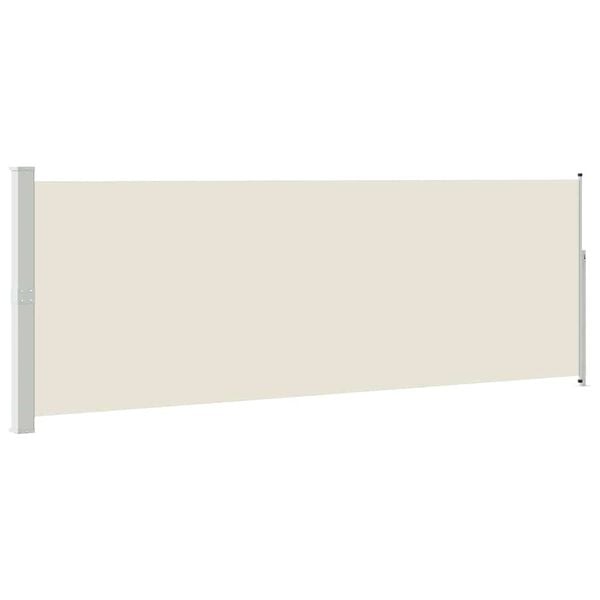 vidaXL Ausziehbare Seitenmarkise 160x500 cm Creme
