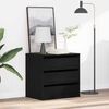vidaXL Schubladenschrank Schwarz 60 x 41 x 58 cm Holzwerkstoff