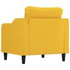 vidaXL Sofasessel Hellgelb 60 cm Stoff