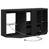 vidaXL Eck-LED-TV-Schrank Schwarz 101 x 40 x 50 cm Holzwerkstoff