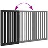 vidaXL 3-tlg. Hundetor Faltbar Schwarz 150 cm Pappelholz