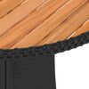 vidaXL 9-tlg. Garten-Sofagarnitur mit Auflagen Poly Rattan Schwarz