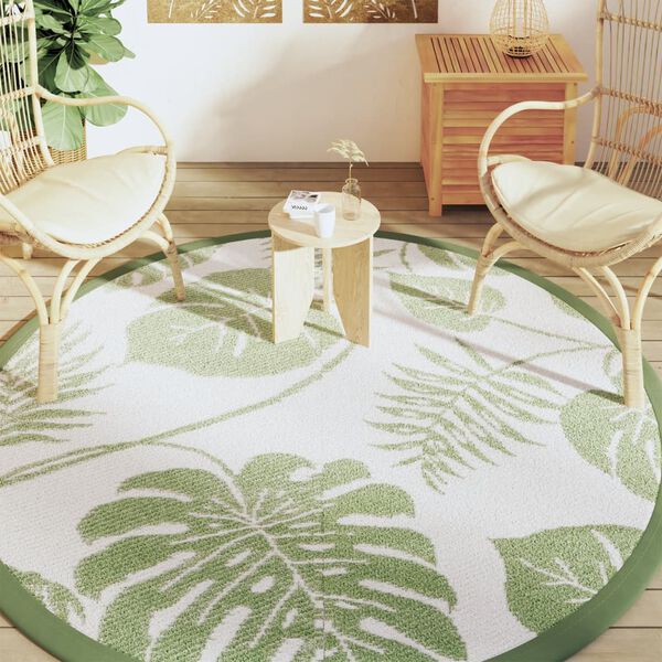 vidaXL Outdoor-Teppich ARAKIL Gr&uuml;n &Oslash;200 cm PP