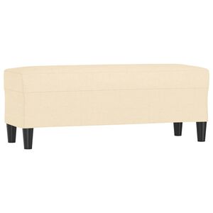 vidaXL Sitzbank Creme 100x35x41 cm Stoff