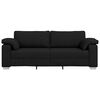 vidaXL Sofa Schwarz 219 x 77 x 82 cm Stoff