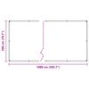 vidaXL Pflanzenabdeckung mit &Ouml;sen 2x10 m PVC