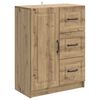 vidaXL Sideboard Artisan-Eiche 66 x 34,5 x 87 cm Holzwerkstoff
