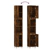 vidaXL Badschrank R&auml;uchereiche 30x30x190 cm Holzwerkstoff