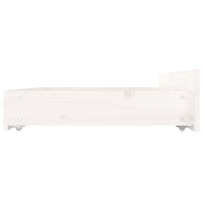 vidaXL Bett mit Schubladen Weiß 150x200 cm