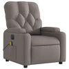 vidaXL Massagesessel Elektrisch Taupe Stoff