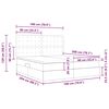 vidaXL Bett mit LED-Lichtleisten Schwarz 180 x 200 cm Stoff