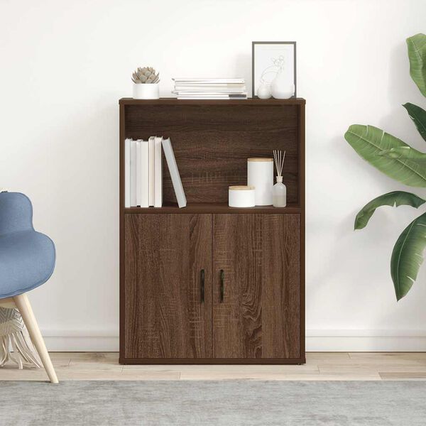 vidaXL B&uuml;cherregal Braun Eichen-Optik 60x24x85 cm Holzwerkstoff