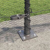 vidaXL Zaunpfosten Grau 100 x 0,5 m (13 mm Netz) Stahl und PVC