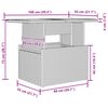 vidaXL Gartensofa-set mit Kissen mit Kissen 10 pcs Beige Poly Rattan