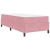 vidaXL Bettrahmen mit Matratze Rosa 80 x 200 cm Stoff
