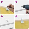 vidaXL Rollo mit Vorh&auml;ngen Gelb 110 x 220 cm Bambus