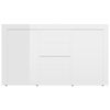 vidaXL Sideboard Hochglanz-Wei&szlig; 120x36x69 cm Holzwerkstoff