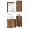 vidaXL Badezimmerm&ouml;bel-Set mit Schubladen TULUM Altholz Holzwerkstoff