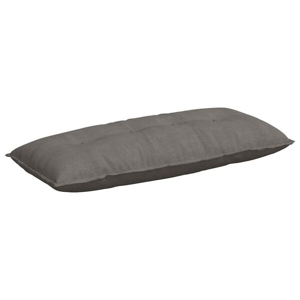 vidaXL R&uuml;ckenkissen Hellgrau 120 x 50 cm Cordstoff