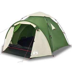 vidaXL Kuppel-Campingzelt 3 Personen Gr&uuml;n Quick Release