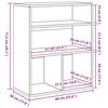 vidaXL B&uuml;cherregal R&auml;uchereiche 60x30x71,5 cm Holzwerkstoff