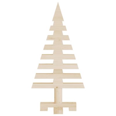 vidaXL Weihnachtsbaum Holz zum Schmücken 60 cm Massivholz Kiefer