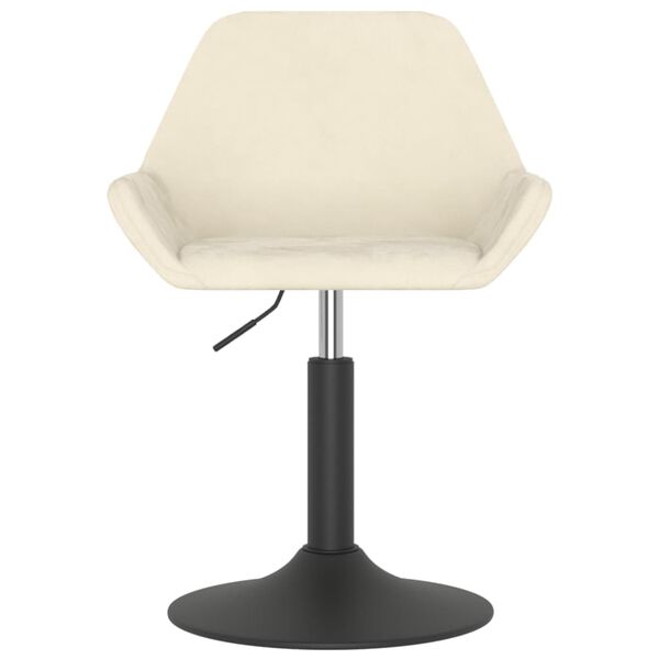 vidaXL Barhocker Creme Samt