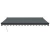 vidaXL Markise Einziehbar Anthrazit 4x3 m Stoff und Aluminium