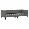 vidaXL Tagesbett Ausziehbar Dunkelgrau 90x200 cm Stoff