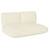 vidaXL Pallet Kissen Set 3 pcs Creme 120 x 80 x 12 cm Oxford Stoff