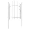 vidaXL Gartentor Stahl 1x1,75 m Wei&szlig;