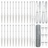 vidaXL Zaunpfosten Silber 50 x 0,4 m (36 mm Maschen) Stahl