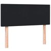 vidaXL Boxspringbett mit Matratze & LED Schwarz 120x210 cm Samt