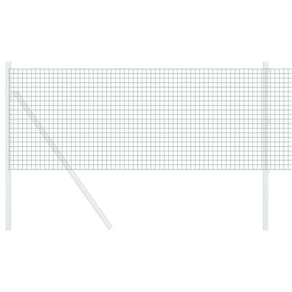 vidaXL Geschwei&szlig;ter Drahtzaun Gr&uuml;n 0,8 x 25 m