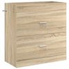 vidaXL Badunterschrank Sonoma-Eiche 78,5 x 37,5 x 81 cm Holzwerkstoff