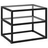 vidaXL Konsolentisch Transparent 50x40x40 cm Hartglas