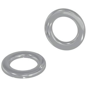 vidaXL Unterlegscheiben 2 stk. Silber 10 x 10 x 0,8 mm Eisen