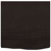 vidaXL Wandregal Dunkelbraun 60x60x(2-4) cm Massivholz Eiche Behandelt
